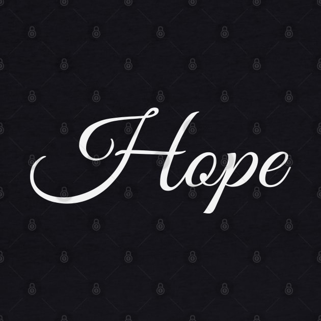 Christian Faith Design - Hope by GraceFieldPrints